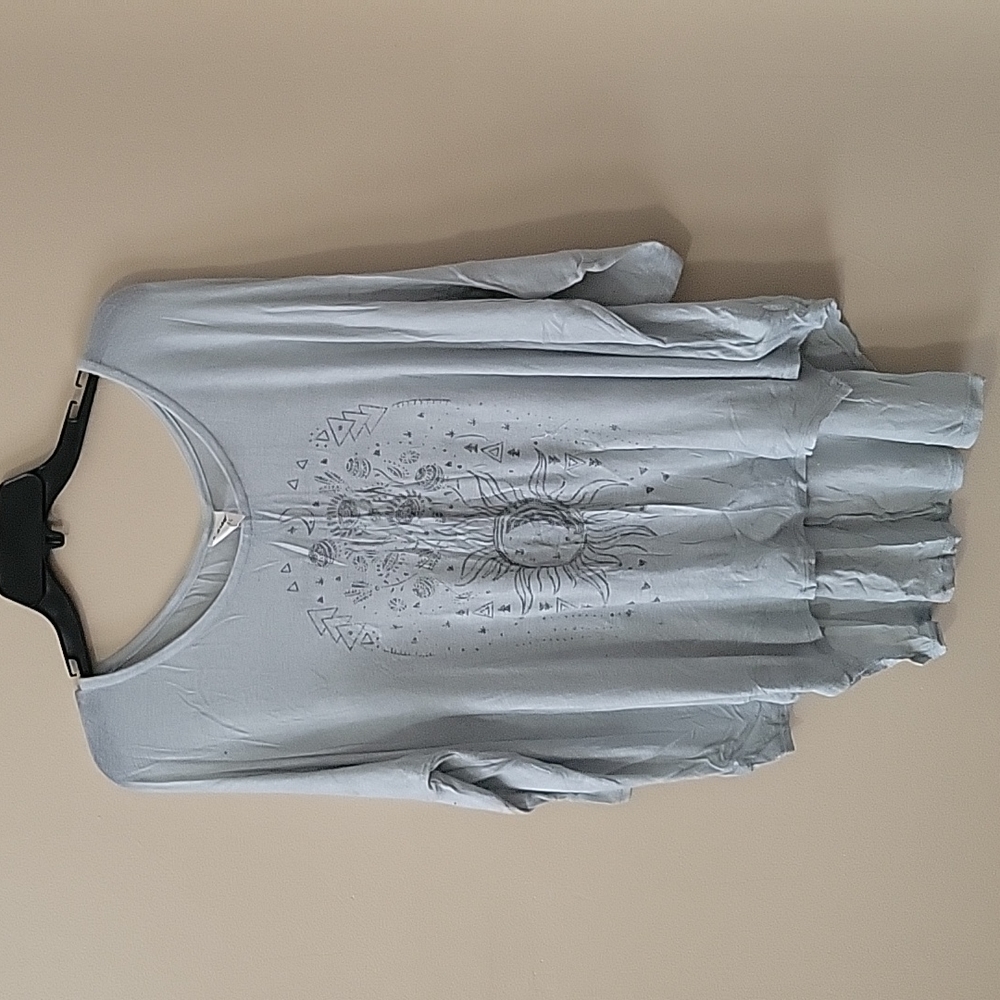 Tokyo Darling from Aeropostale 3/4 length sleeve light teal small sized top